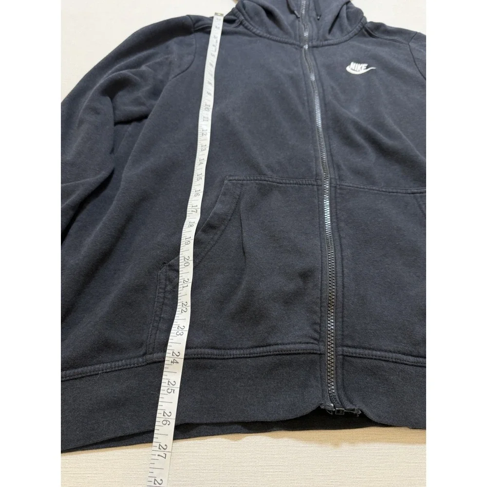 Nike Women's Hoodie 1X Black Long Sleeve Full Zip Funnel Neck FZ AQ9641-010